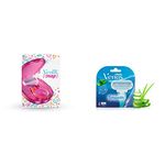 Gillette Venus Snap Hair Remover for Smooth Skin (with 3 refills) and Gillette Venus Hair Removal Razor Blades/Refills/Cartridges for Women - 4 Pieces (Aloe Vera)