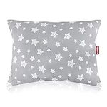 Toddler Pillow for Sleeping Boy or Girl, Hypoallergenic Ultra Soft Kids Pillows for Sleeping, 14 x 19 inch Perfect for Travel, Toddler Cot, Baby Travel Pillow Stars