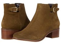 Cole Haan Women's Haidyn Bootie (45mm) Ankle Boot, Dark Olive Suede, 10