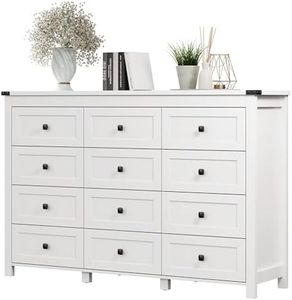 Xixini 59.1" Wide 12-Drawer Farmhouse Dresser for Bedroom, White