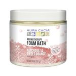 Aura Cacia Aromatherapy Foam Bath, Peaceful Patchouli and Sweet Orange, 14 ounce jar