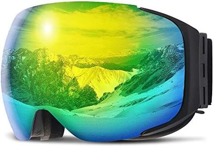 COPOZZ Ski Goggles, G2 Magnetic Snowboard Goggles, Polarized OTG UV400 Skiing Goggles for Options