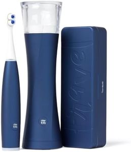 SuperMouth ULTIM8 SmartBrush™ System – Electric Toothbrush with Patented SuperBristles®,Sanitizing SmartHub®, Travel SmartCase®, Dual Sonic Modes, and Pressure Sensor – Blue