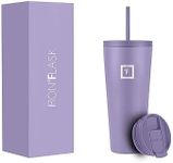 IRON °FLASK Classic Tumbler 2.0-2 Lids (Straw Flip), Vacuum Insulated Stainless Steel Water Bottle, Double Walled, Drinking cup, Thermos Travel Mug - Lavender, 32 Oz