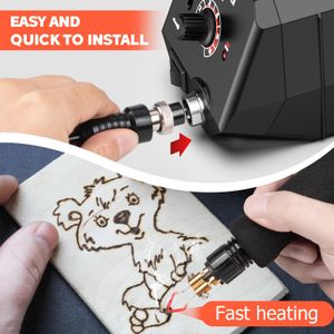 Preciva Wood Burning Kit – Pyrography Tool Set for Craft Projects