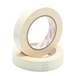 ProDec Twin Pack 1 inch x 50m Multi Surface Masking Tape For Painting, Painters Tape for Sharp Paint Lines, Decorators Tape, Painters Masking Tape, Paint Tape 25mm Wide Masking Tape Adhesive Tape