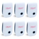 Upgrade Ultrasonic Pest Repeller, Plug-in Pest Control for Insects, Spiders, Mices, Roaches, Mosquitoes, Bugs, Flies, Indoor Use -Non-Toxic Eco-Friendly, Human & Pet Safe [6 Pack]