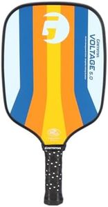GAMMA Sports 5.0 Pickleball Paddle, Graphite Pickleball Paddle with Polypropylene Core and Honeycomb Grip, Blue and Orange, 4 (1/4)