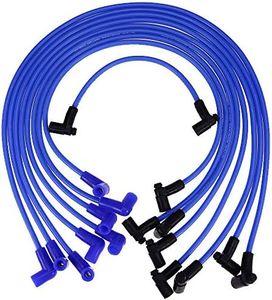 64602 High Energy 8mm Spark Plug Wires Set Replacement for Chevy/GM 1974-1988 305 350 400 SBC Engine 90° Boot Spark Plug Wire (9-Pack)