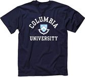 Ivysport Columbia University Short-Sleeve T-Shirt Crest, Navy, Large