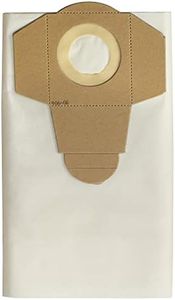 Vacmaster Bolsas de polvo de filtración estándar de 50 L para aspiradoras húmedas y secas de 50 a 60 L y extractores de polvo (paquete de 5)