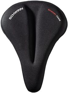 Schwinn Comfort Bike Sport Seat Cover, Memory Foam Padding, Fits Most Seats for Standard or Stationary Bikes