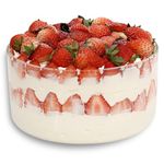 Opexscal 120oz Large Glass Trifle Bowl, Modern Design Clear Glass Round Dessert Centerpiece Serving Bowl for Laying Ice Cream Cakes, Salad, Fruit, Microwave & Dishwasher Safe, OS048002