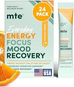 MTE Healthy Energy Drink Powder for Focus & Productivity | No Sucralose | No Caffeine | Nootropic Energy | Adaptogenic