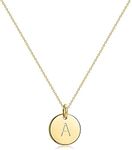 HSWYFCJY Gold Initial Pendant Necklace for Girls Dainty Personalized Alphabet Letter Pendant (Gold A)