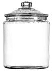 Anchor Hocking Glass Storage Pot Heritage, White, 23 x 23 x 34.5 cm