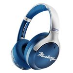 GOBOULT X Mustang Q Over Ear Bluetooth Headphones with 70H Playtime, 40mm Bass Drivers, Zen™ ENC Mic, Type-C Fast Charging, 4 EQ Modes, Bluetooth 5.4, AUX Option, IPX5 Wireless Headphones