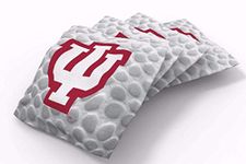 PROLINE PBB4C-IND-75-B 6x6 Indiana Hoosiers Cornhole Bean Bags, Pigskin Design (B)