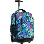 J World New York Sunny Rolling Backpack for Kids and Adults, Savanna, One Size, Sunny Rolling Backpack for Kids and Adults