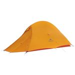 Naturehike Cloud Up 1 Person Ultralight Backpacking Double Layer Portable Tent with Silicon Coating Waterproof PU4000 Lightweight Camping Hiking Dome Tent with Storage Bag for 1 Man for Outside Hiking