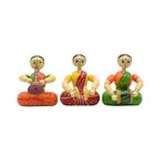 Yamkay Wooden Dolls-Musical Set Fe-Male Wooden Traditional Handcrafted Musical Doll Set, Home Decor Items for Living Room, Home Decor Items, Multi Color 3 Dolls in 1 Pack