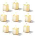 24 Pack LED Tea Light Candles – Long - Lasting Battery Operated, Flameless, Flickering Tealight Candle, Perfect for Thanksgiving, Christmas, Weddings, Halloween and Decor