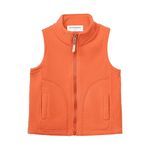 Mud Kingdom Boys Vest Jackets Polar Fleece Lightweight Size 10 Slim Orange