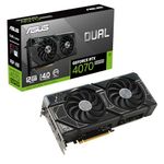 ASUS Dual Geforce RTX 4070 Super Graphics Card (Pcie 4.0, 12Gb Gddr6X, Dlss 3, Hdmi 2.1, Displayport 1.4A, 2.56-Slot Design, Axial-Tech Fan Design, Auto-Extreme Technology, and More), Pci_E