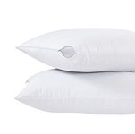 Feather & Stitch Bedding Pillow Protector Zippered (2 Pack), Premium Pillow Encasement, 100% Waterproof (20 x 28 Inches) - Queen