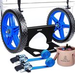 ZLSZTMI Upgraded Cooler Wheel Kit for Yeti/RTIC/Igloo Coolers Wheel Spacing up to19.8 Inches -12 in Wheels Height Adjustable Cart Base for Ice Chest - Cooler Cart Kit for Camping Traveling Blue&Black