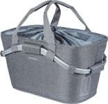 Basil 2Day Carry All Rear Basket, Grey Melee, 22 Litre