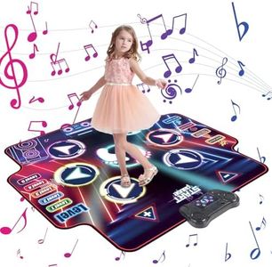 MJIAHOMDEC Kids Play Mats Kids Area Rug Non Skid Dance Mat for Girls Boys Music Kid Play Mat Dance Mats Carpet for Christmas Holiday