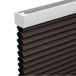 Changshade Cordless Blackout Customized Cellular Shade, Honeycomb Shade with The Diameter of 1.5 inch Honeycombs, Room Darkening Pleated Window Shade for Bedroom, Children Room, Taupe