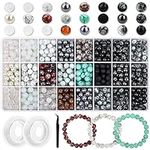 840pcs 8mm Glass Beads for Jewelry 