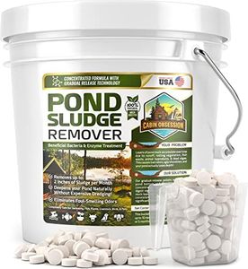 Pond Sludge Remover – 10 Pounds Beneficial Pond Bacteria & Enzyme Treatment - 100% Natural Muck Digester – Safe for All Aquatic Life and Recreation - Made in The USA