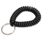 Lucky Line Wrist Coil Key Chain, Black (410201)