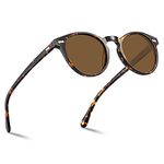 CARFIA Mens Sunglasses Polarised Vintage Eyewear UV400 Protection for Driving Travel