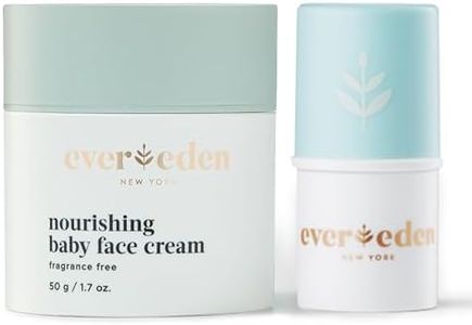 Evereden Nourishing Baby Face Cream, 1.7 oz & Baby Lip Balm, 0.13 oz | 2 Item Bundle Set | Clean Baby Care