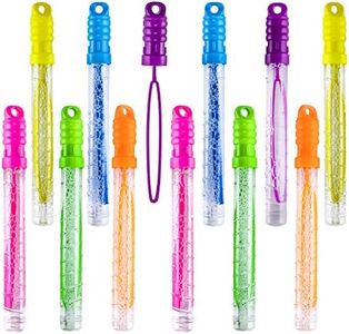 Prextex 12 Packs Big Bubble Wands For Kids - Bulk Summer Toys | Bulk Kids Bubbles Sticks, Birthday Bubbles Party Favors for Kids 4-8 8-12 | 1 Dozen Pack of Bubbles