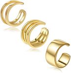 Ear Cuffs Gold Plated 925 Sterling 