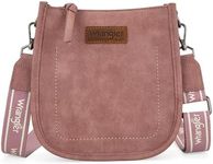 Wrangler Small Crossbody Bags for Women Trendy Designer Mini Purses Shoulder Handbag Hobo with Adjustable Strap,WG119-077DPK