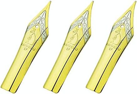 Set of 3 Kaigelu Fountain Pen Spare Extra Fine Nibs, Size 6, 3.5mm Length