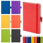 7 Pack Pocket Notebook Journal Small Mini Notebooks Notepads Hardcover Small Pocket Note Book with Inner Pocket and Pen Holder Mini Ruled Lined Journal for Office School (3.75 x 5.5 Inches ,Multicolored)