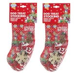 2 PACK GOODBOY CHRISTMAS DOG STOCKING FESTIVE CHRISTMAS TREATS TOYS 10210