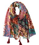 FAIRYGATE Oversized Scarf Vintage Paisley Print Tassel Ladies Scarfs Gifts Mothers Day Gifts Women's Scarves & Wraps 9026