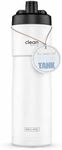 The Clean Hydration Co, Sport 23 Insulated Bike Water Bottle with Easy Clean Nozzle, Easy Squeeze for Cycling (Gloss White)