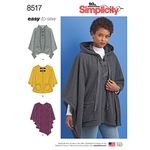 Simplicity Creative Patterns US8517A Tops, Vest, Jackets, Coats