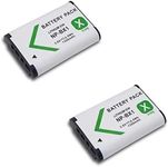 AAA PRODUCTS | 2 x Rechargeable Battery for Sony Cyber-Shot Digital Cameras, Action Cam and Handycam Camcorders - Replacement for NP-BX1 Battery