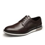 Bruno Marc Men's Plain Toe Oxford Shoes Business Formal Derby Dress Sneakers,Size 12,Dark/Brown,SBOX223M