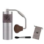 1Zpresso Q2 S Manual Coffee Grinder Heptagonal Version, Foldable Handle, Mini Slim Travel Sized Fits in the plunger, Assembly Stainless Steel Conical Burr, Numerical Adjustable Setting